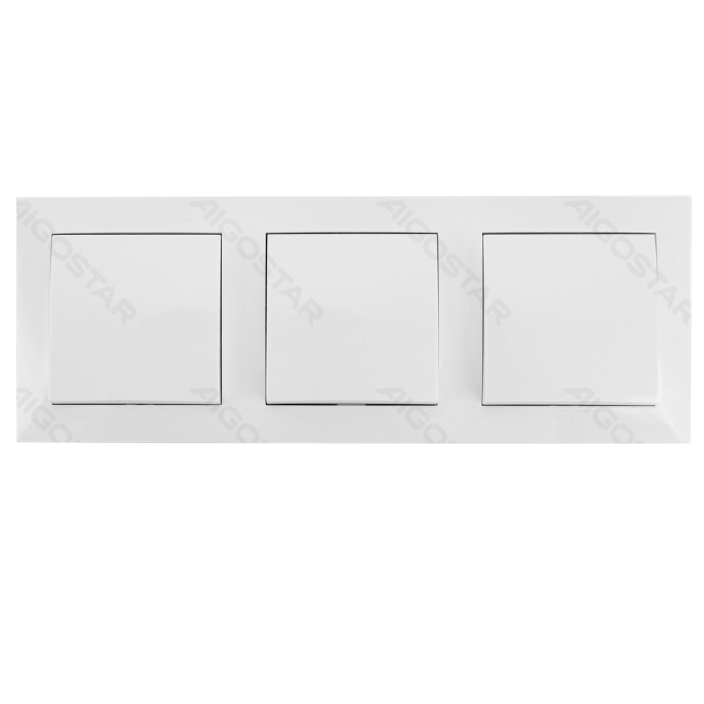 [B20101LVO] Inbouw wandschakelaar met stopcontact Tweewegschakelaar*3