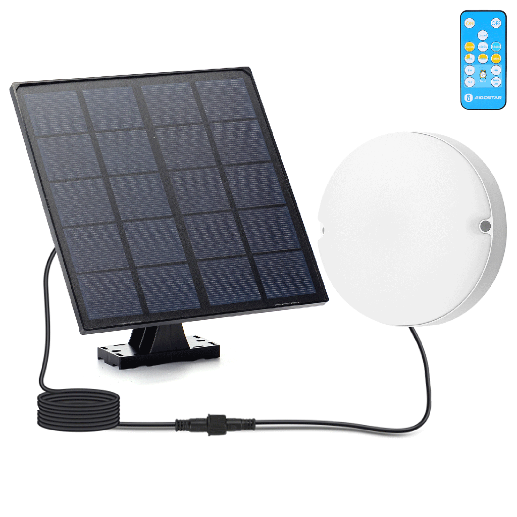 [B10201L82] Plafonnier solaire LED étanche à l'humidité 50W 3000K/4000K/6500K