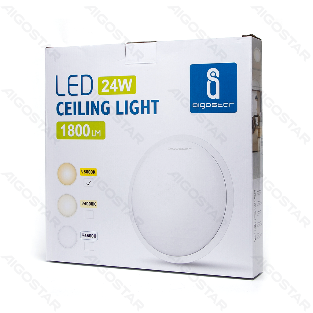 Aigostar LED Plafondlamp 24W 3000K