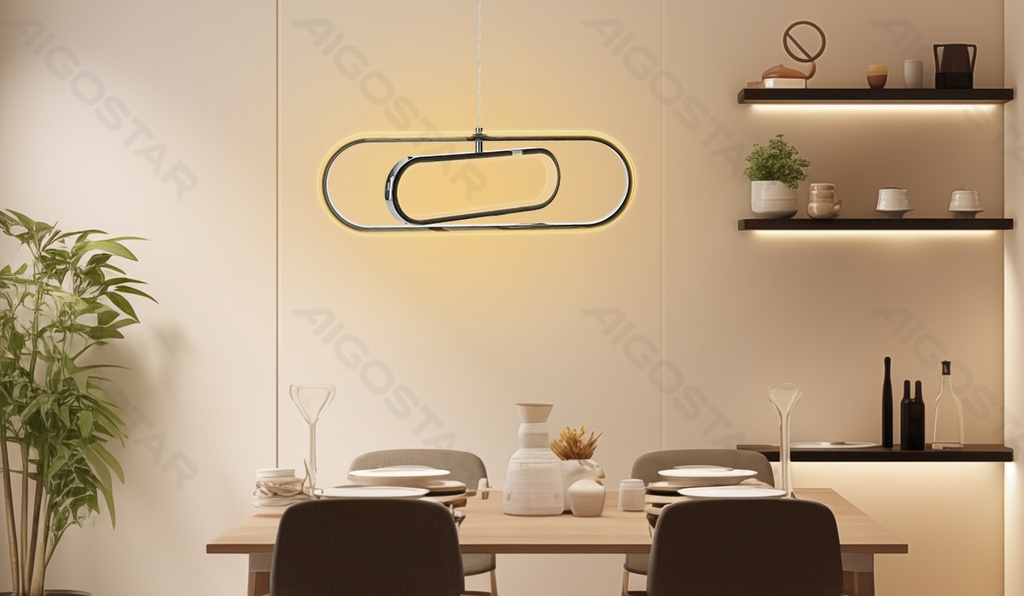 Aigostar Metalen en siliconen LED-hanglamp 35W 2700K