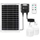 Ampoule solaire, boîte de stockage d'énergie 35W*2 6500K Capteur
