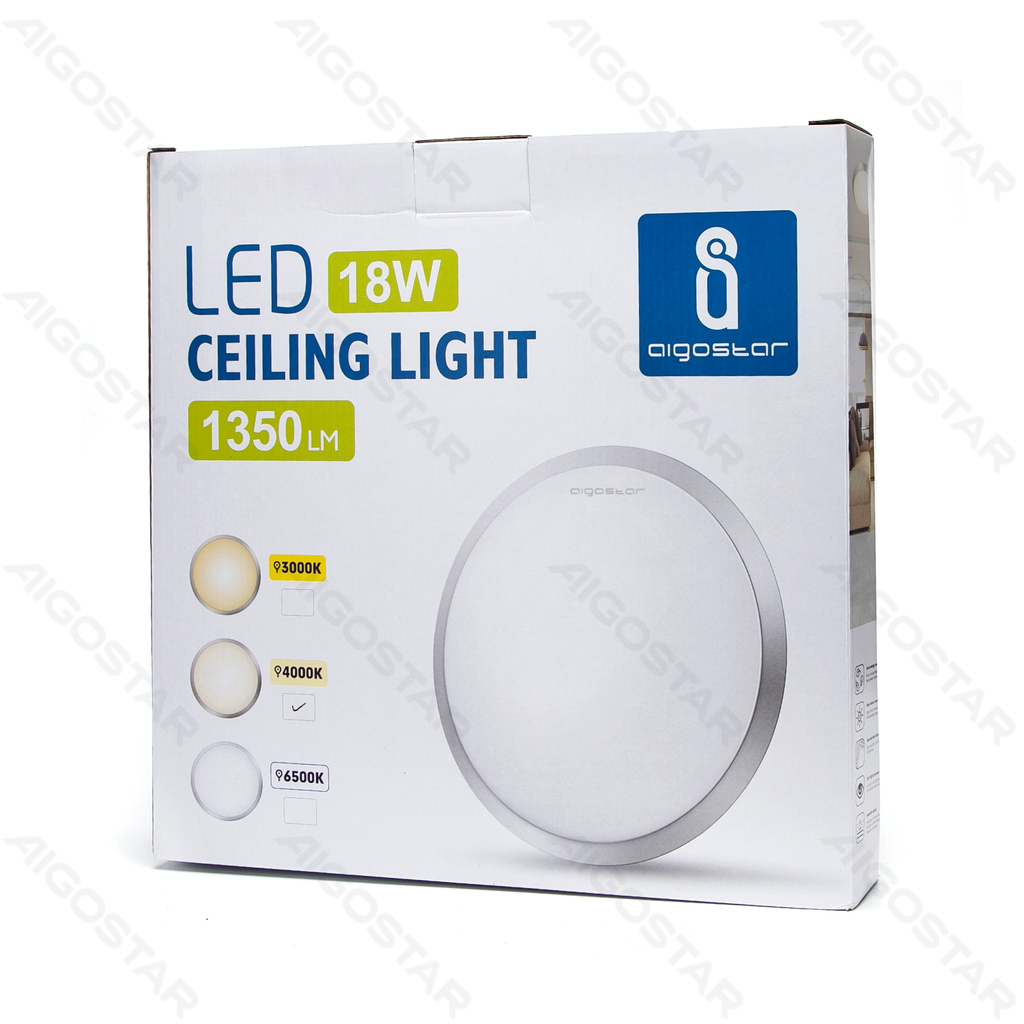 Aigostar LED Plafondlamp 18W 4000K
