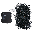 4AA battery flat string lights, RGBY , 25m ,IP44, Indoor&Outdoor