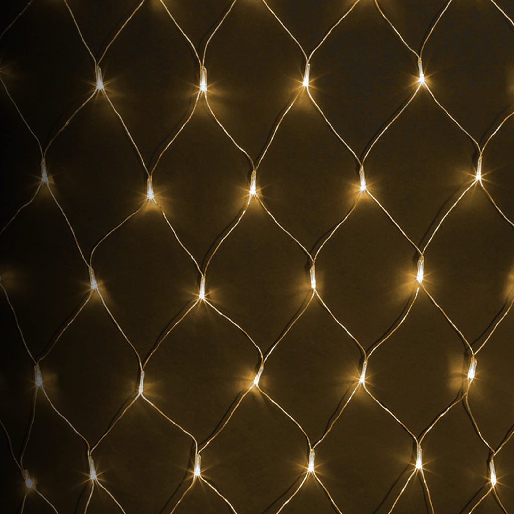 [B10303JW9] Aigostar Net van platte lichtstroken met laag voltage Warm wit 3m*1,5m IP44 Binnen/Buiten Kleurvak