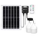 Solar bulb, energy storage box 70W*2 6500K Pull-cord
