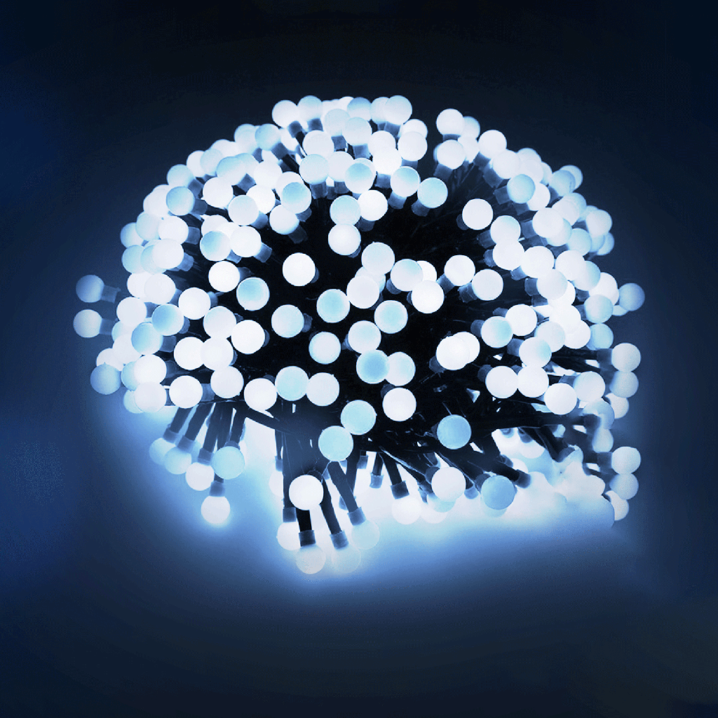 Kerstverlichting lichtstrook met 3AA-batterij Koud wit 2,5m IP44 Binnen/Buiten