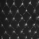 Niedervolt-Lichtnetz-Lichterkette flach, Kaltes Weißt, 4.5m*1.5m, IP44, Innenbereich&Außenbereich