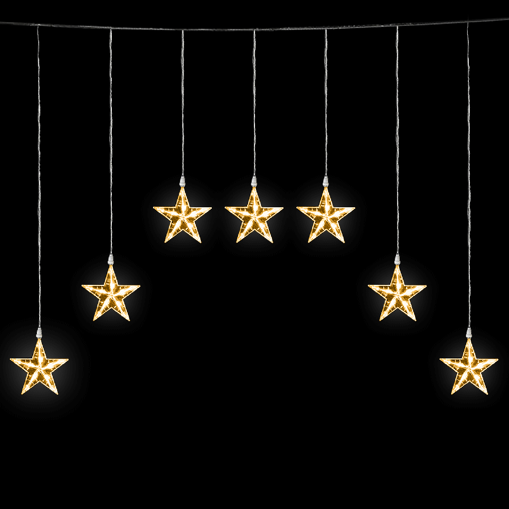 [B10303ABGF] Laagspanningslampstring Warm Wit 1.2*1m 7 strips IP44 Binnen/Buiten