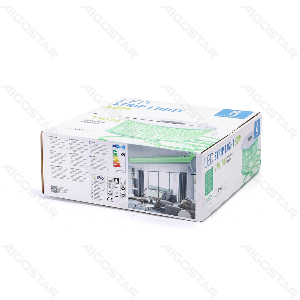 [B10302XSN] Geïntegreerd Circuit LED Lichtstrip 5050-60 Groen 50m 10mm