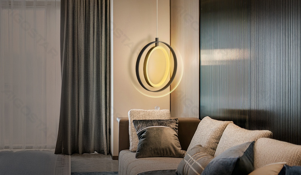[B10305NC6] Pendant light 2700K Aluminium & Silicone
