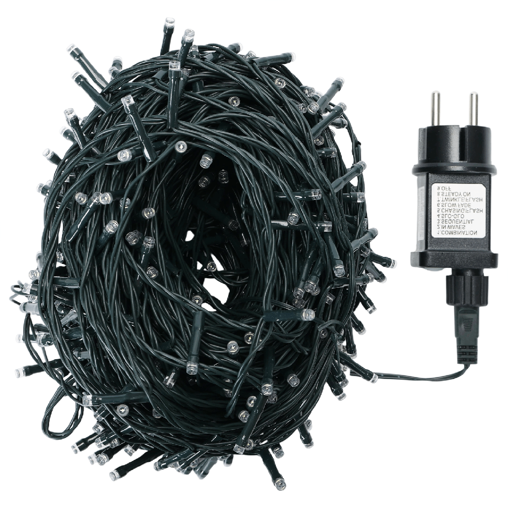 [B103031PU] Niedervolt-Lichterkette flach, Warmes Weiß, 30m IP44, Innenbereich&Außenbereich