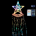 Bluetooth Low Voltage Pentagram Waterfall RGBIC 2.5m