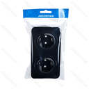 Flush-mounted two schuko socket