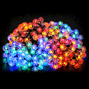 Solar bubble string lights, RGBY, 2m+10m