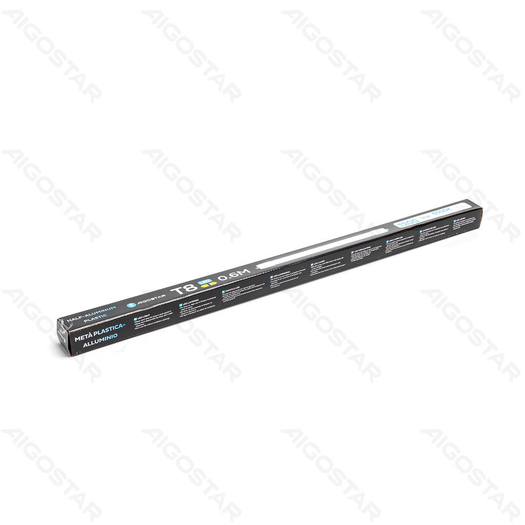 LED Half-aluminium Half-plastic T8 Light Tube 0.6m 10W