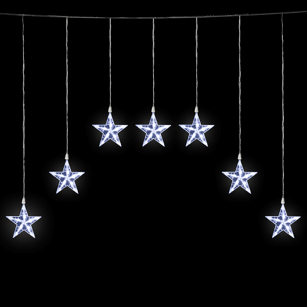 Laagspanningslampstring Koud wit 1.2*1m 7 strips IP44 Binnen/Buiten