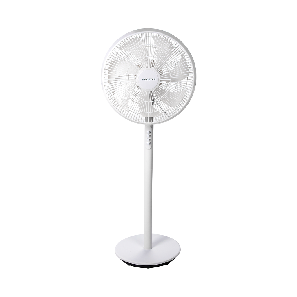 [B30101M2H] Stand Fan,16 Inches, 7 Blades, 3 Speeds, White