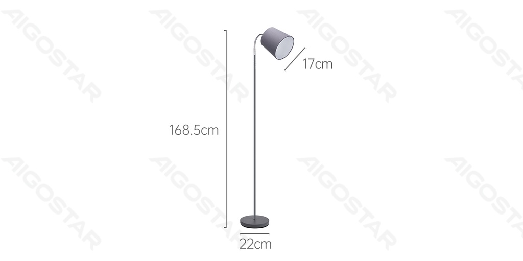 Houten Vloerlamp (Zonder Lichtbron) E14