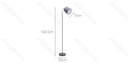 Lampadaire en bois (sans source lumineuse) E14