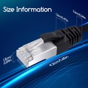 CAT7 Patch Cord 10m Black