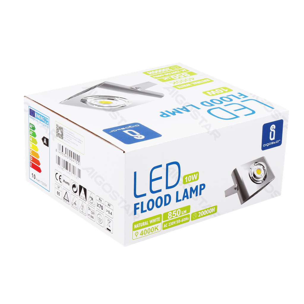 [B10202IEM] Aigostar LED floodlight 10W 850lm 4000K IP65