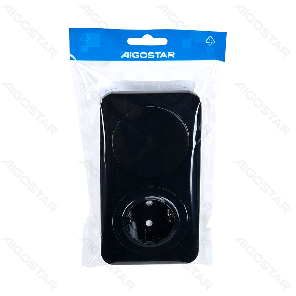 [B201011J8] Schuko stopcontact + eenpolige schakelaar