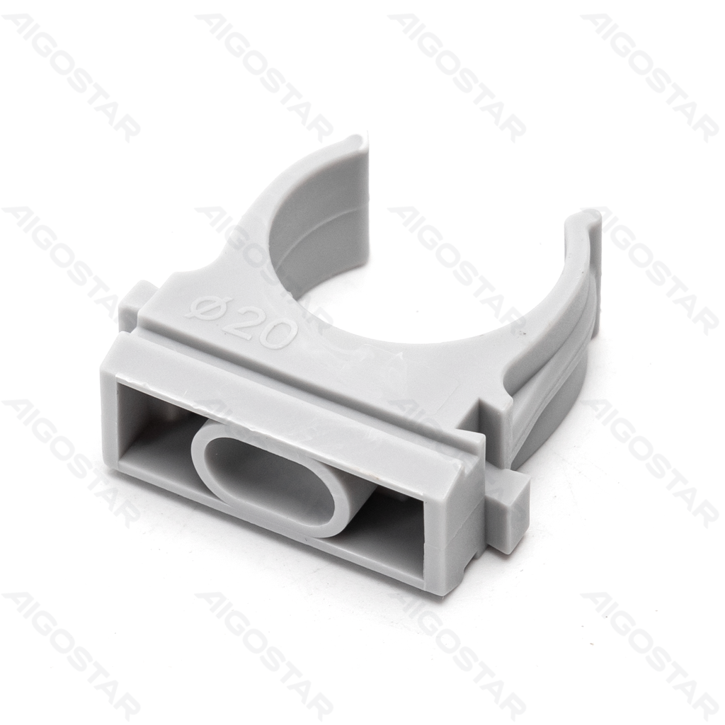 [B20104P6L] U-shaped PVC pipe clamp, Φ 20mm