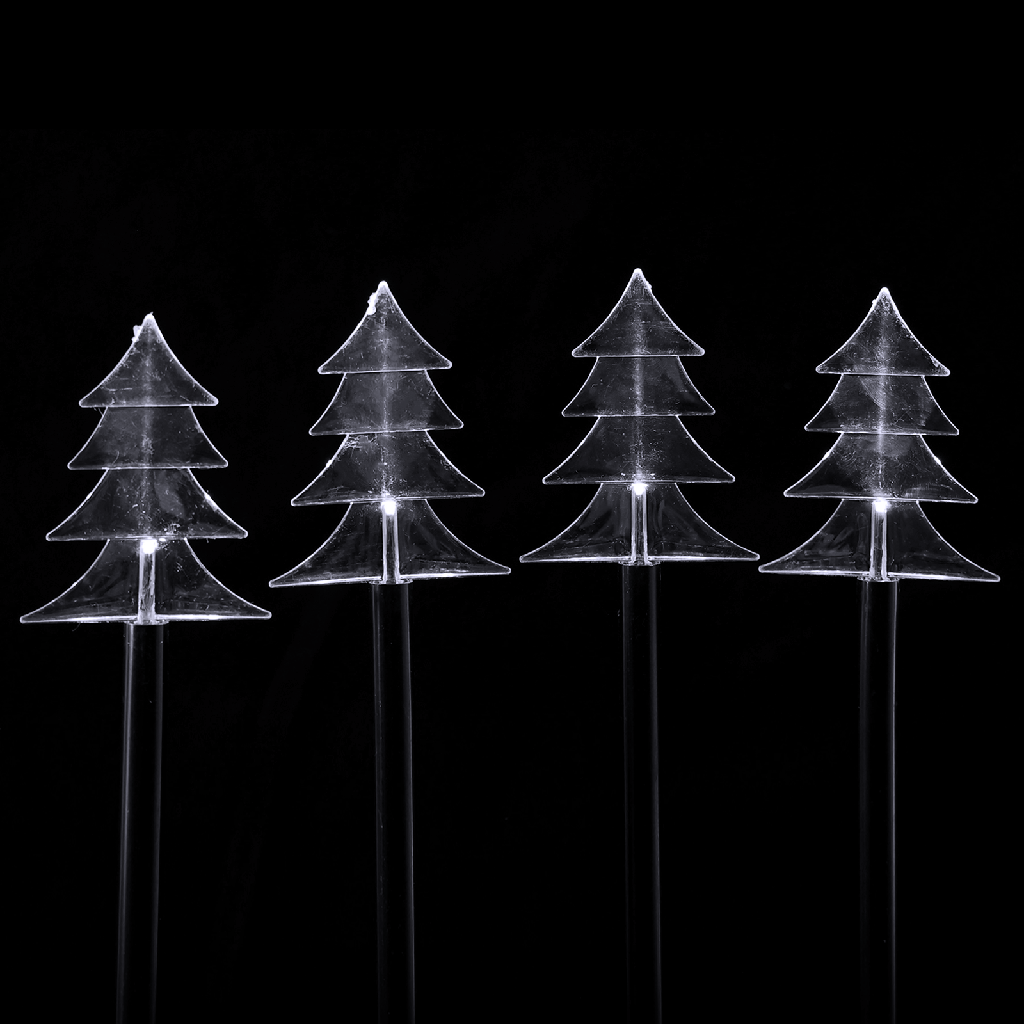 Aigostar Lamp in de vorm van een kerstboom in de grond op zonne-energie Koud wit 1m