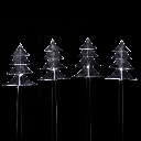 Solarweihnachtsbaum-Bodeneinbauleuchte, Kaltes Weißt, 1m