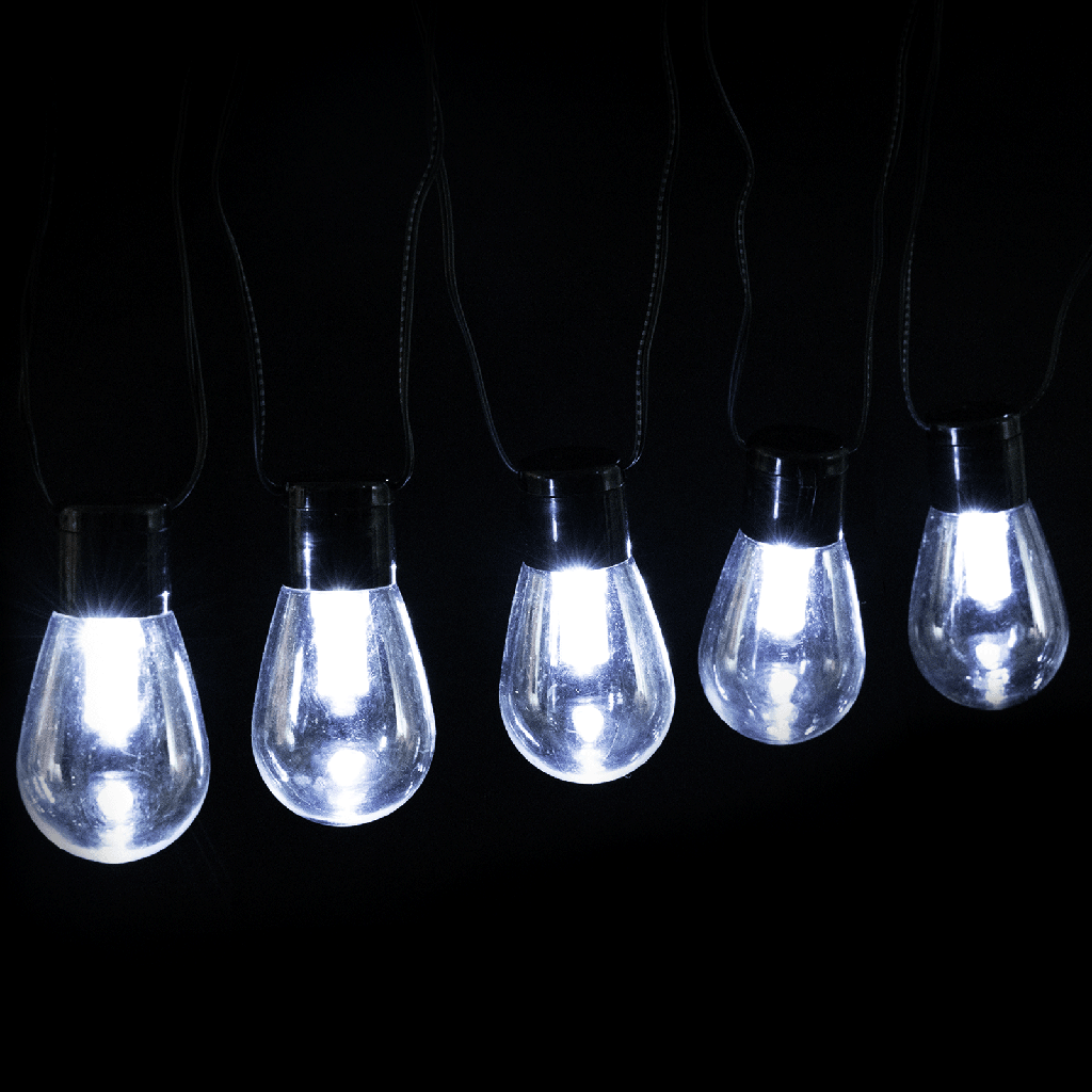 Aigostar Lichtstrook met S-bubbelkokerlampen met laag voltage Koud wit 5m IP44 Binnen/Buiten