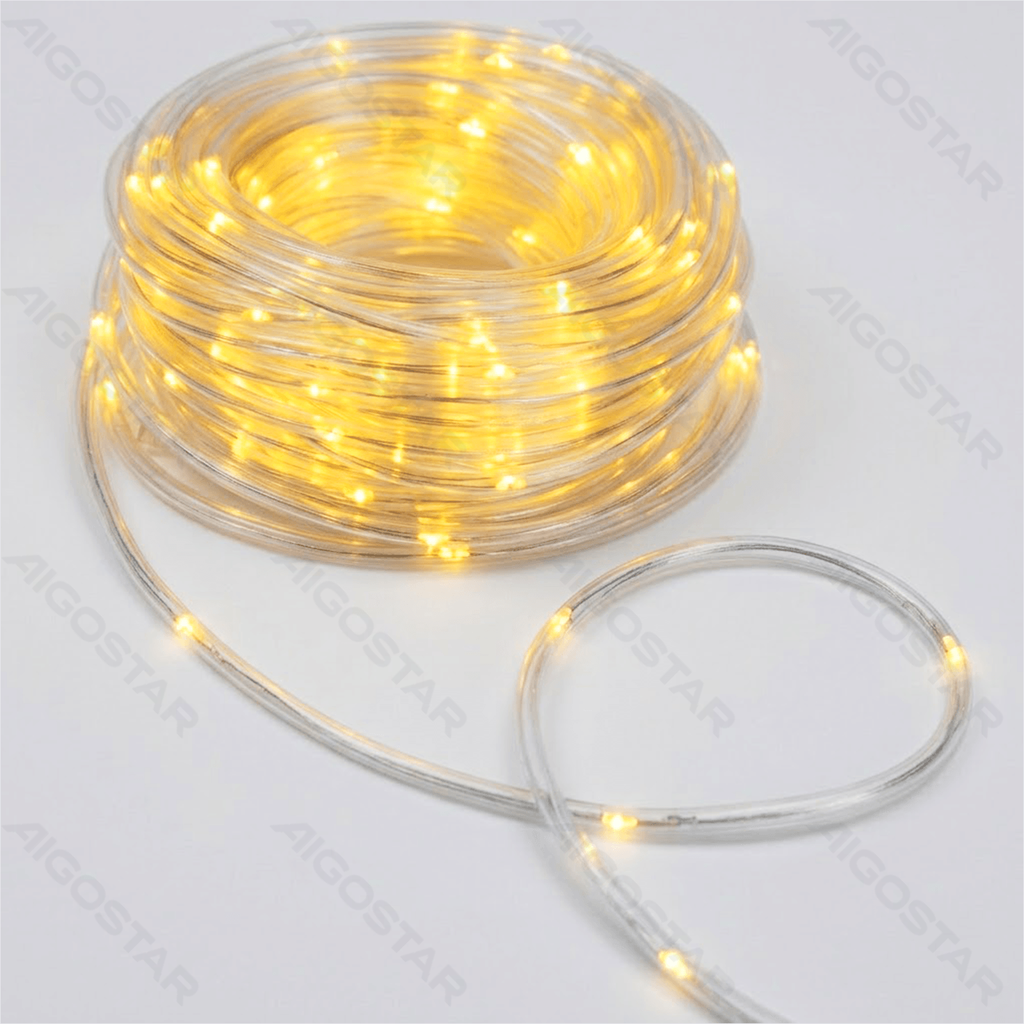 [B10303K9D] Aigostar Lichtstrookbuis van -Φ5mm op zonne-energie Warm wit 2m+10m