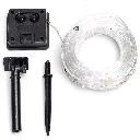 Solar -Φ5mm Röhrenlichterkette, Warmes Weiß, 2m+10m