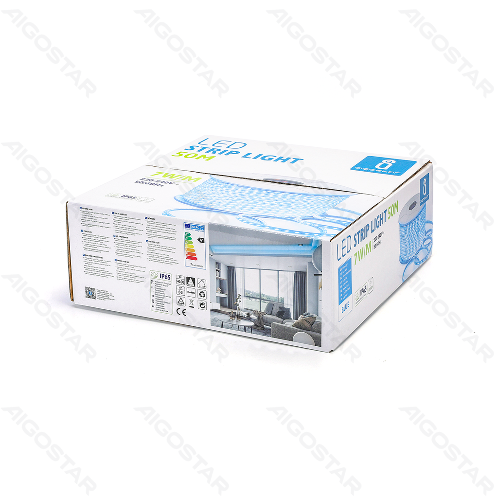 [B10302XSO] Integrierte LED-Schaltkreis-Lichtleiste 5050-60 Blau 50 m 10 mm