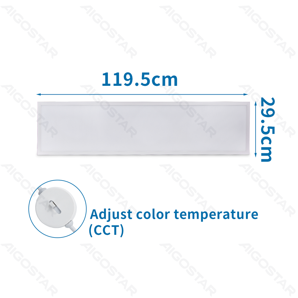 Aigostar LED Paneelverlichting Back-lit 3500K-6000K Wit 32W W295*L1195*H30mm UGR < 19 met stekker