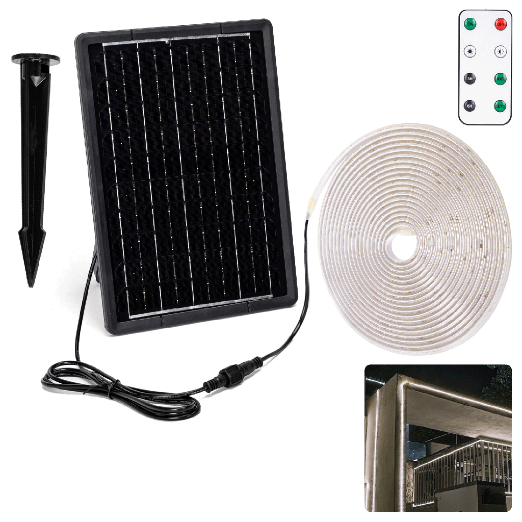 LED Solar Light Strip 10m 6500K 100W