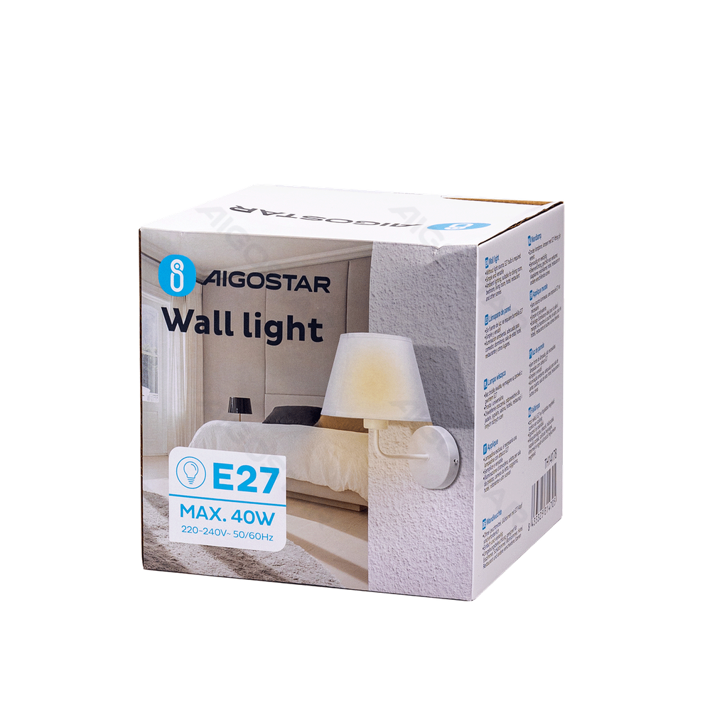[B10305MO5] Applique murale bidirectionnelle blanche (sans ampoule) GU10+E27