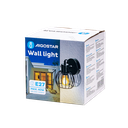 Metall-Wandleuchte schwarz (ohne Leuchtmittel) E27