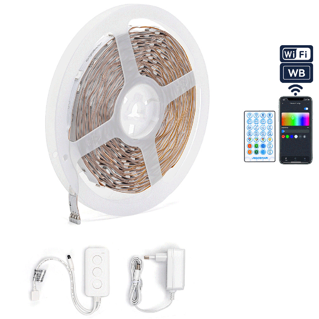 [S10203ZJR] Bande Lumineuse Intelligente Basse Tension WiFi WB 24W de 10m