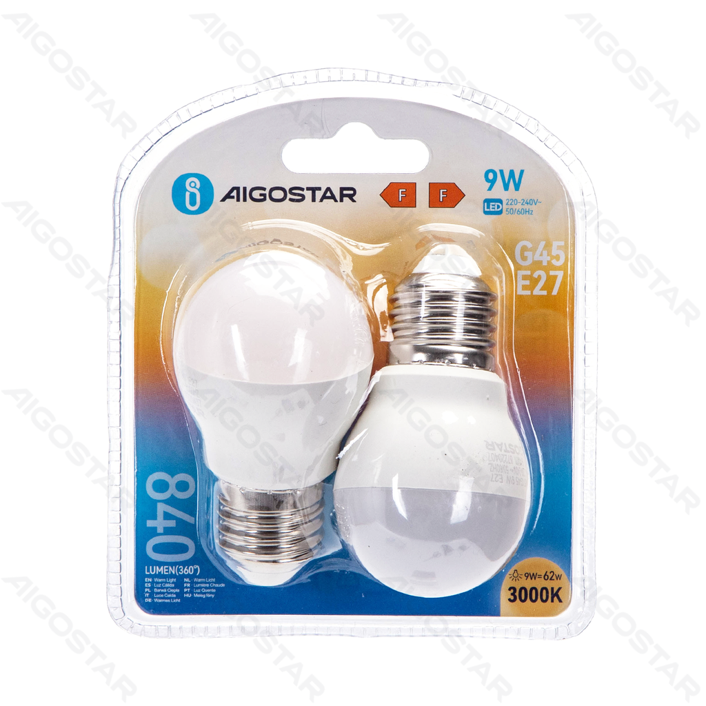 LED Bulbs G45 E27,9W 3000K