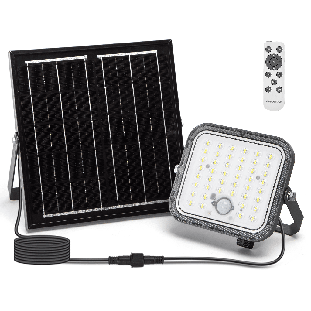 [B1020133Q] 09 Solar-Flutlichtstrahler 2m 80 W PIR 6500K
