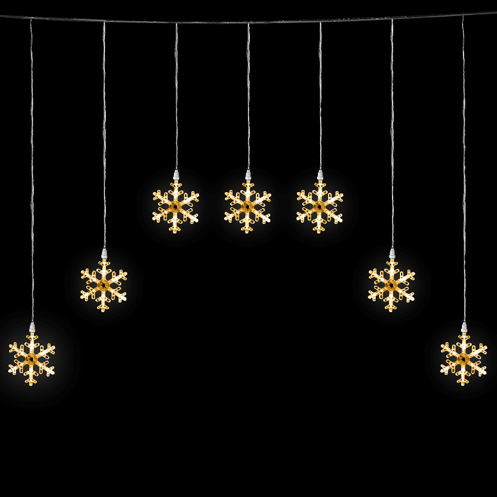 Laagspanningslampstring Warm Wit 1.2*1m 7 strips IP44 Binnen/Buiten