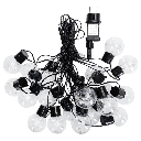 Guirlande lumineuse en fil de cuivre G50 basse tension, blanc chaude, 10 m, IP44, ntérieur&extérieur