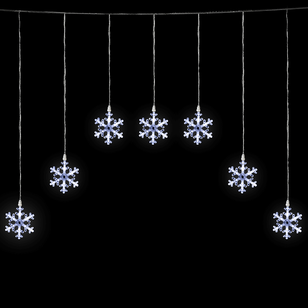 [B10303ABGM] Laagspanningslampstring Koud wit 1.2*1m 7 strips IP44 Binnen/Buiten