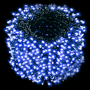 Lichtslinger 200 x LED Blauw licht L10m (binnen en buiten)