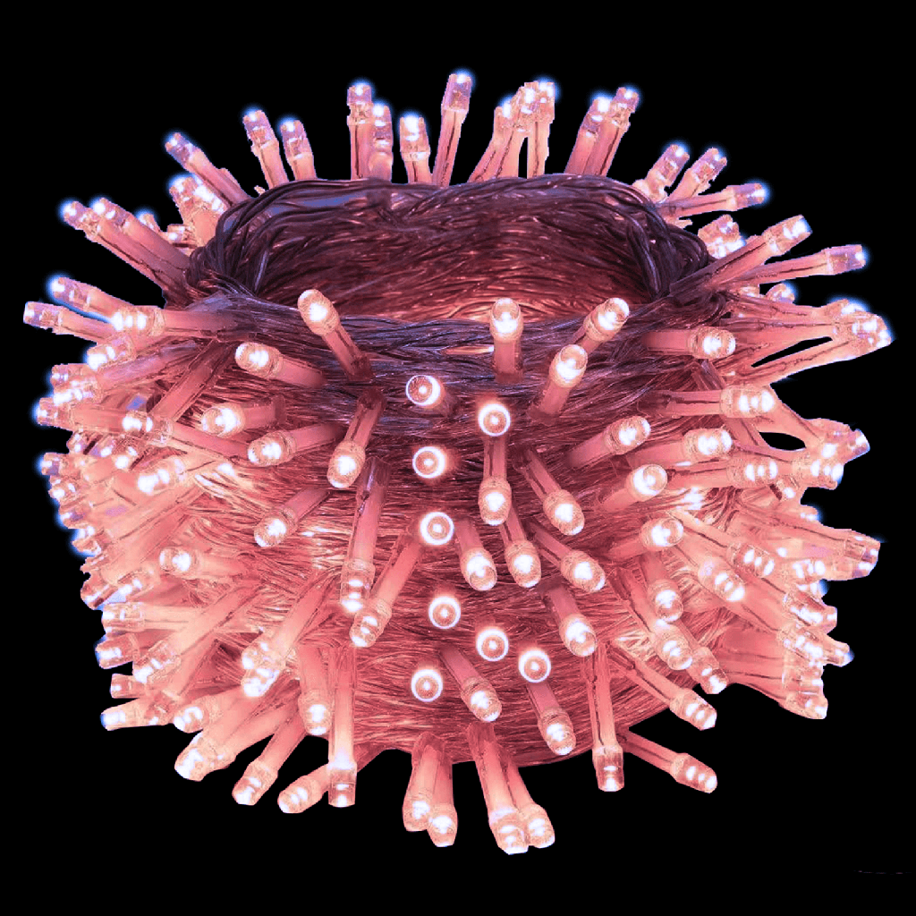 Lichtslinger 3AA 100 x LED Roze licht L10m (binnen en buiten)