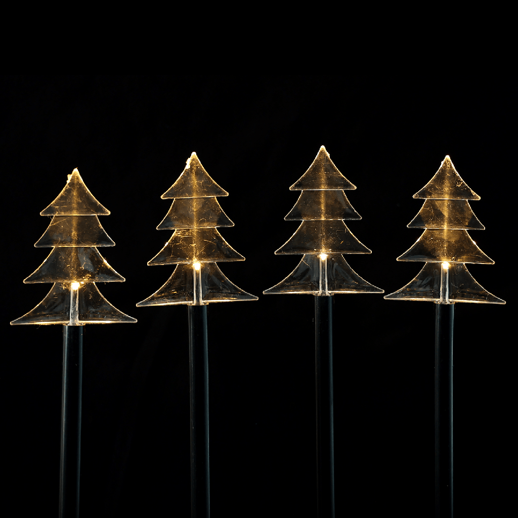 [B10201Q8G] Solarweihnachtsbaum-Bodeneinbauleuchte, Warmes Weiß, 1m