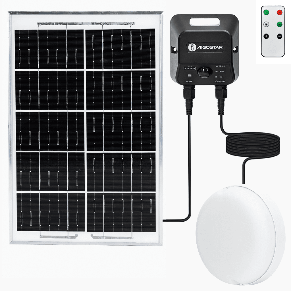 Solarbetriebene Deckenleuchte