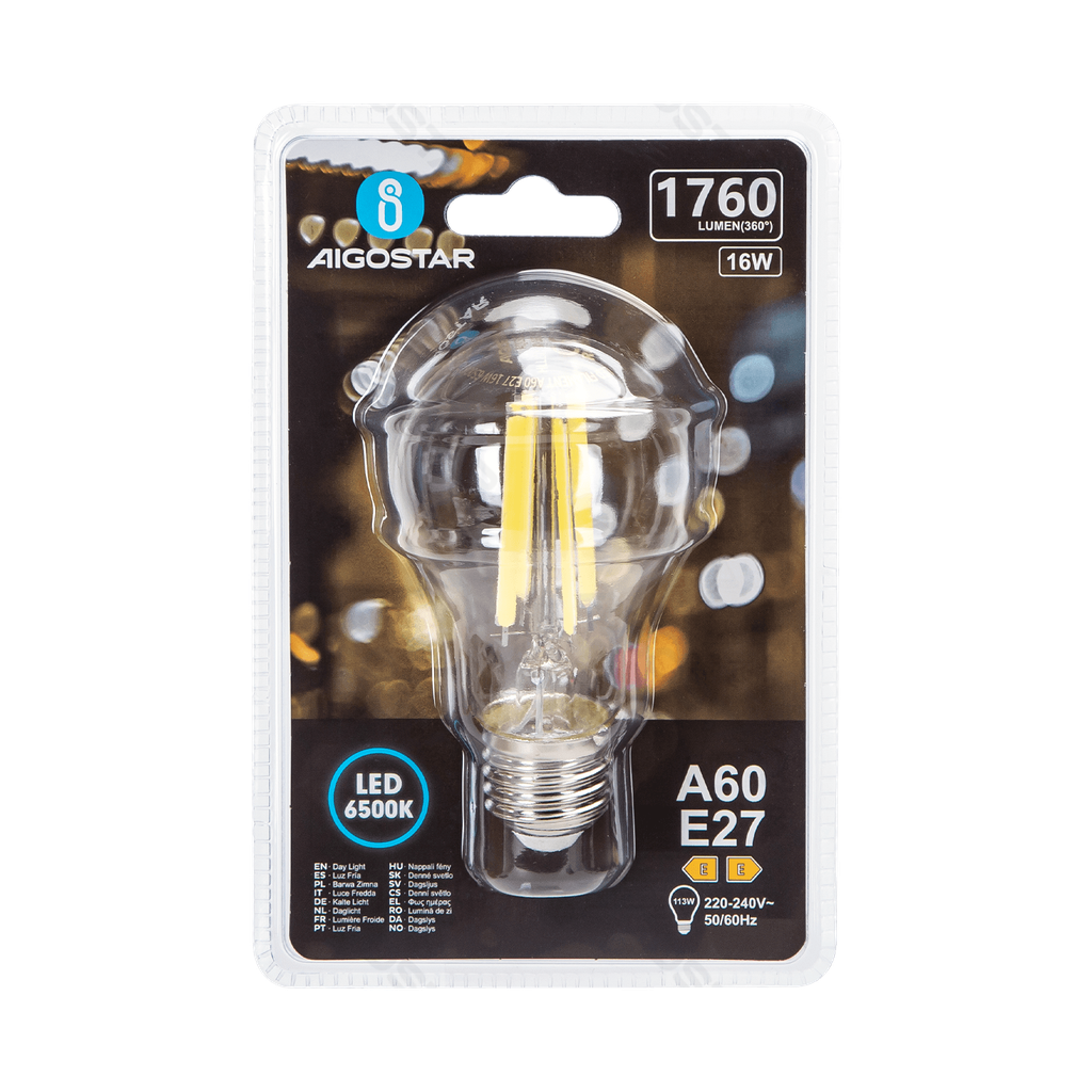 [B10106QL2] Ampoule LED (transparente) A60 E27,16W
