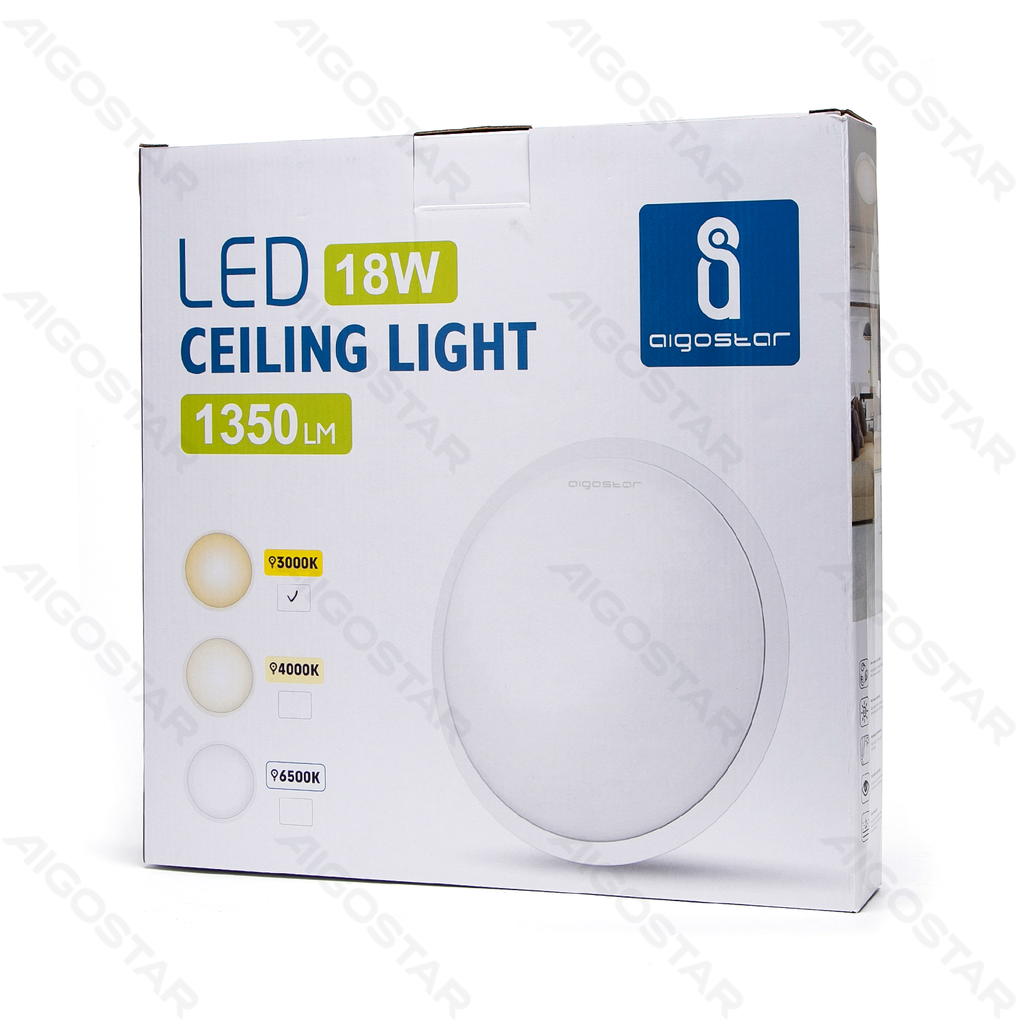 LED Plafondlamp 18W 3000K