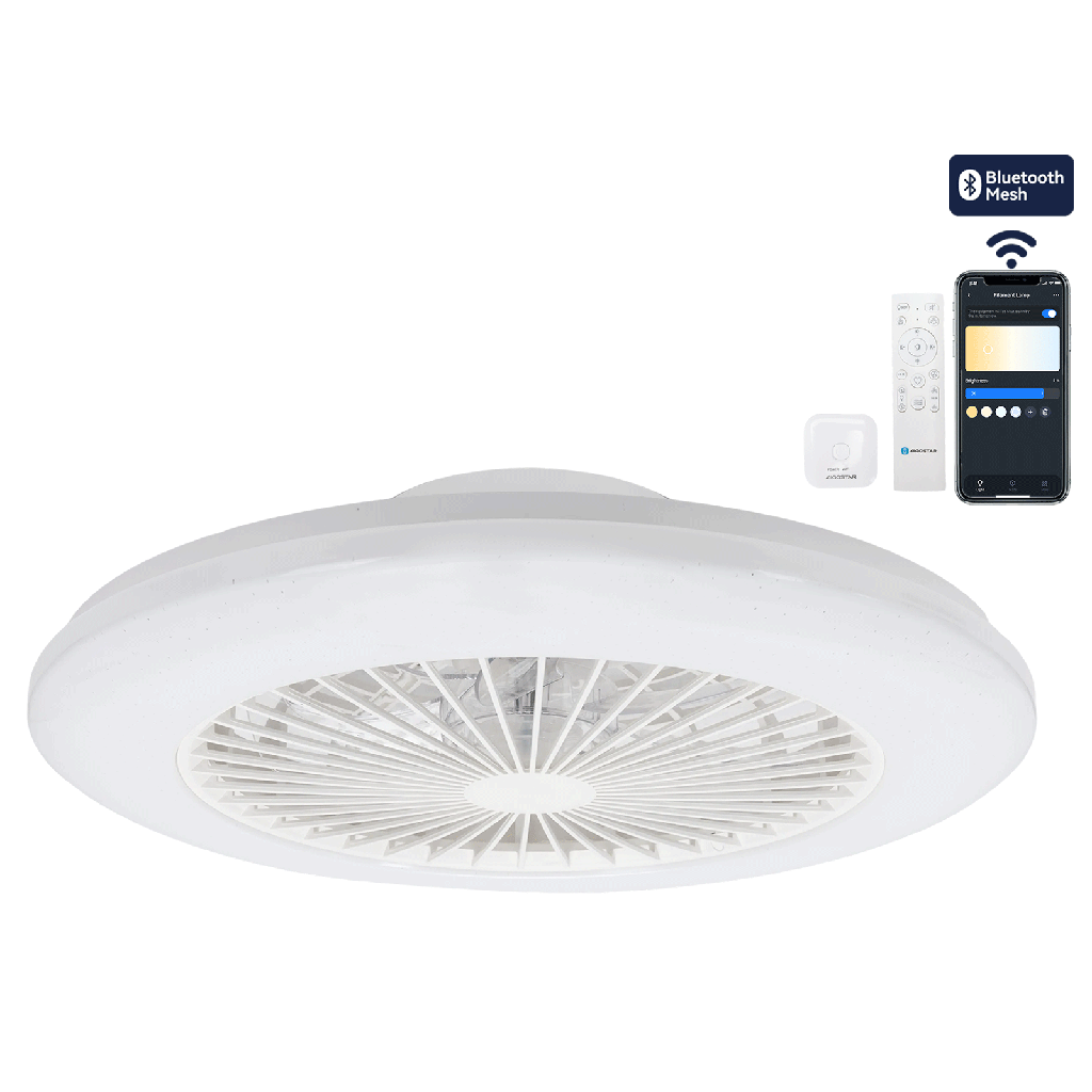 [S103033KG] Bluetooth Mesh CCT 19 5 inch 7 bladen 6 snelheden wit